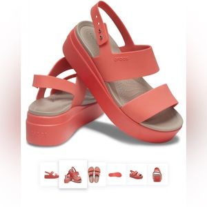 Crocs BROOKLYN low wedge, very lightly used, in great shape.